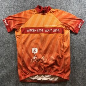 Bontrager Cycling Jersey Medium Go By Bike Weigh Less Wait Less Mens‎ Shirt